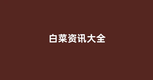 白菜公司网站